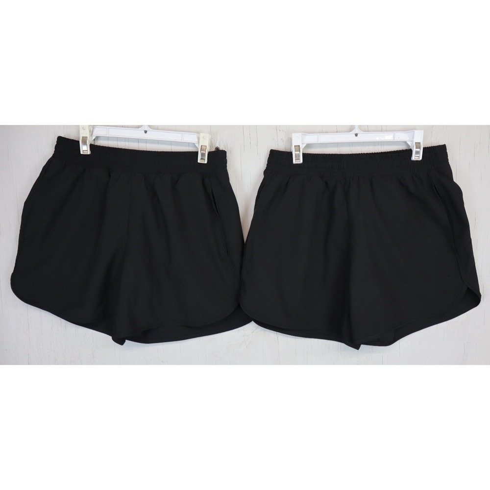 Lot of 2 Born Primitive Shorts Women Size S‎ Swift Run Black Running Lined